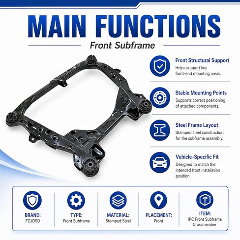 FZJDSD Front Subframe Crossmember Compatible with Toyota Camry 2002-2011 Avalon 2005-2018 Solara 2004-2008 Sienna 2004-2010 Compatible with Lexus ES300 2002-2003 ES330 2004-2006 ES350 2007-2014 in Kuwait