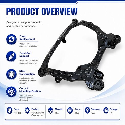 FZJDSD Front Subframe Crossmember Compatible with Toyota Camry 2002-2011 Avalon 2005-2018 Solara 2004-2008 Sienna 2004-2010 Compatible with Lexus ES300 2002-2003 ES330 2004-2006 ES350 2007-2014 in Kuwait