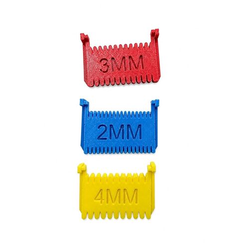 3pcs Clip-On Sewing Ruler,Sewing Clips for Fabric, Hand Edge Stitch Lock and Sewing Gauge for Even Stitches, Quilting Templates with 2mm, 3mm, 4mm Spacing in Saudi Arabia