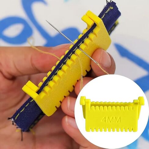 3pcs Clip-On Sewing Ruler,Sewing Clips for Fabric, Hand Edge Stitch Lock and Sewing Gauge for Even Stitches, Quilting Templates with 2mm, 3mm, 4mm Spacing in Saudi Arabia