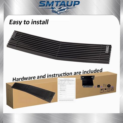Aluminum Lower Bumper Grill Insert Compatible with 2015-2019 Chevy Silverado 2500HD 3500HD (2016-2019) Black Grille in Saudi Arabia