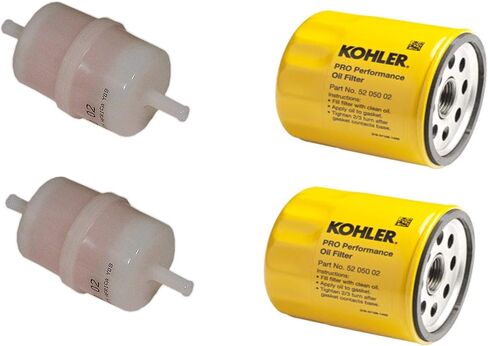 Kohler 2 Pack أصلي 24-050-13-S & 52-050-02-S مجموعة فلاتر الوقود والزيت 2 لكل OEM in Kuwait
