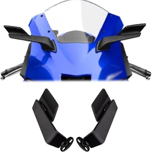 ل YZF R9 2025 2026 YZF-R9 2025 yzfr9 r9 2025 2026 مرايا الرؤية الخلفية للدراجات النارية عدسة شفرة من نوع مرايا الرؤية الخلفية الرياح الجناح المرايا in Kuwait