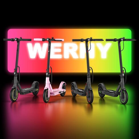 سكوتر كهربائي للأطفال قابل للطي من WERHY، محرك 350 واط، أقصى مدى 12/16 ميل، سرعة قصوى 19 ميل في الساعة، إطار صلب 8.5 بوصة، سكوتر إلكتروني خفيف الوزن قابل للطي مع فرامل مزدوجة، شاشة رقمية، التحكم في السرعة in Kuwait