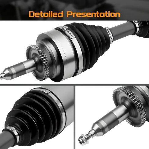 Front Left CV Axle Shaft Assembly Compatible with Ford F-150 2009-2014, Expedition 2015, Expedition 2007-2014, Lincoln Navigator 2007-2014, V6 3.5L 3.7L, V8 4.6L 5.0L 5.4L 6.2L, Driver Side 66-2191HD in Kuwait