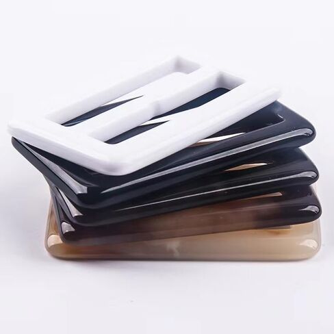5Pcs 2-Inch Resin Rectangle Buckle Set, Waist Clips for Silk Scarves, Neckerchiefs, Clothing (Random Colors) in Saudi Arabia