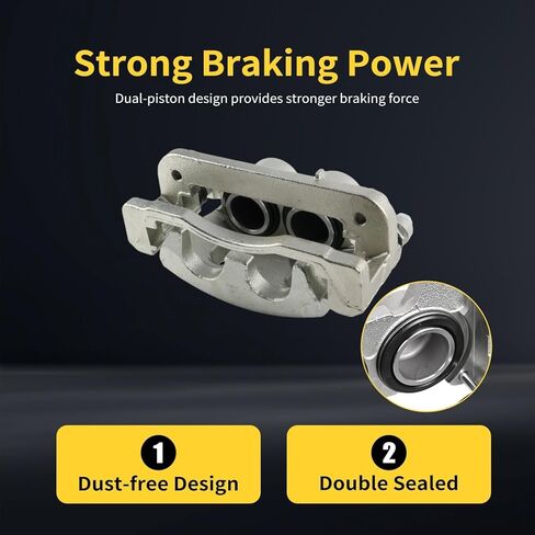 Front Left & Right Brake Calipers Fit for Chevy Avalanche Suburban Tahoe Express Silverado 1500 08-20, Cadillac Escalade XTS 08-19, GMC Savana Sierra Yukon 08-20 18-B4919A 18-B4918A in Kuwait