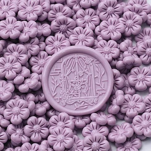300 قطعة من خرز الشمع الذهبي الخالص لختم الشمع على شكل زهرة لأختام الطوابع لطوابع المغلف، والدعوات، وحزم النبيذ، وختم الحروف in Kuwait