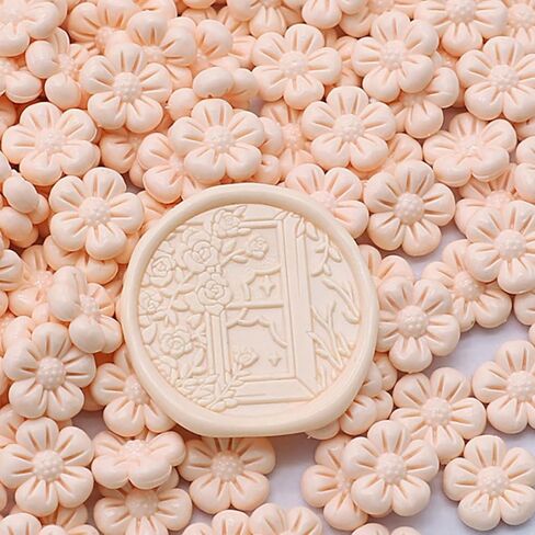 300 قطعة من خرز الشمع الذهبي الخالص لختم الشمع على شكل زهرة لأختام الطوابع لطوابع المغلف، والدعوات، وحزم النبيذ، وختم الحروف in Kuwait