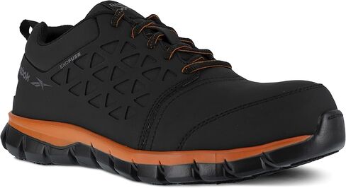 Reebok Work RB4051 Men's Sublite Cushion Athletic Work Composite Toe, Black, 9.5 Wide in Saudi Arabia