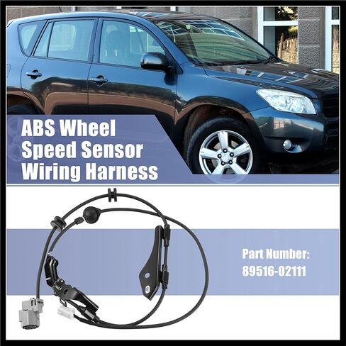 ABS Wheel Speed Sensor Wiring Harness Rear Right 89516-02111 Replacement for Toyota Prius Hatchback 2010-2015 for Toyota Prius V 2012-2017 Durable Material in Kuwait