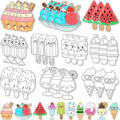 Father's Day Coloring Arts Crafts Kits - 30Pcs Color Your Own Happy Father's Day Magnets for Kids DIY Beard Trophy Coloring Magnets for Holiday Party Fridge Refrigerator School Activities Decorations in Kuwait