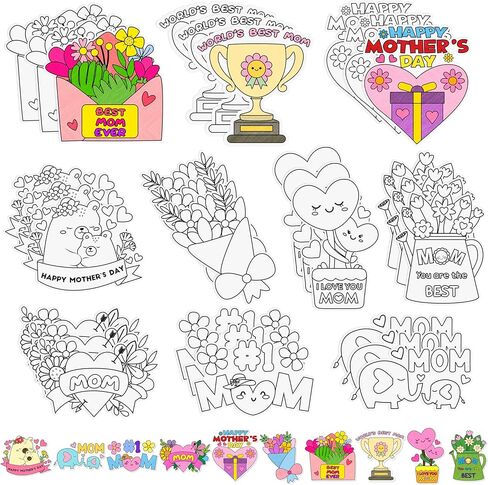 Father's Day Coloring Arts Crafts Kits - 30Pcs Color Your Own Happy Father's Day Magnets for Kids DIY Beard Trophy Coloring Magnets for Holiday Party Fridge Refrigerator School Activities Decorations in Kuwait