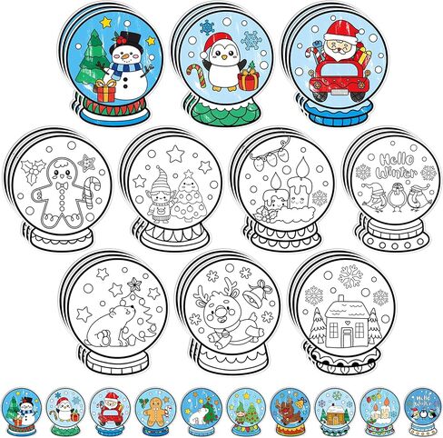 Father's Day Coloring Arts Crafts Kits - 30Pcs Color Your Own Happy Father's Day Magnets for Kids DIY Beard Trophy Coloring Magnets for Holiday Party Fridge Refrigerator School Activities Decorations in Kuwait