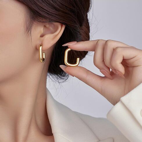 6 Pairs Butterfly Hoop Earrings, Small Gold Huggie Hoop with Colorful Acrylic Butterfly Drop Dangle, Cute and Adorable Butterfly Earrings for Girls - Six Colors in Saudi Arabia