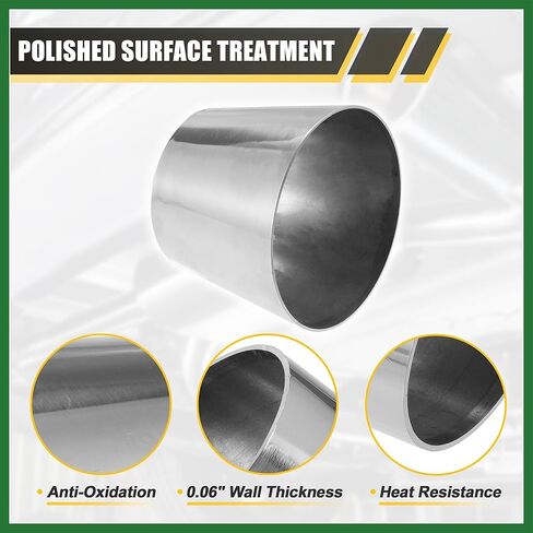 Motoforti Car Mandrel Exhaust Bend Elbow Pipe 304 Stainless Steel Concentric Reducer 3" OD to 4" OD 1pcs Long-lasting in Kuwait