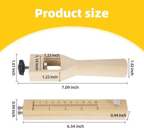 Frozelap Leather Cutting Tool, Leather Working Tools, Leather Strap Cutter Adjustable Leather Tools with Scale and 5 Blades Replacement in Saudi Arabia