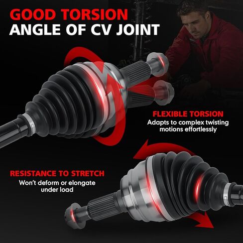 2PCS CV Axle Shaft Assembly Compatible with 2009-2017 Chevrolet Traverse, 2007-2017 GMC Acadia, 2008-2017 Buick Enclave, 2007-2010 Saturn Outlook Front Left and Right Replaces# 66-1465 66-1466 in Saudi Arabia