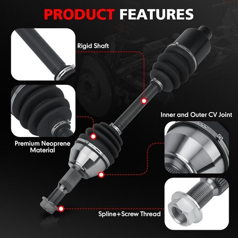 2PCS CV Axle Shaft Assembly Compatible with 2009-2017 Chevrolet Traverse, 2007-2017 GMC Acadia, 2008-2017 Buick Enclave, 2007-2010 Saturn Outlook Front Left and Right Replaces# 66-1465 66-1466 in Saudi Arabia