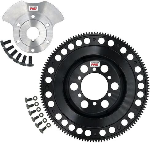 دولاب الموازنة ClutchMaxPRO الأداء Chromoly Clutch مع وزن عداد التوازن متوافق مع 1/1989-1991 Mazda RX-7 Turbo 13B-T FC 1993-1995 RX-7 13B-REW Twin Turbo FD 1.3L (CPLSF10061-CW-02-FK) in Kuwait