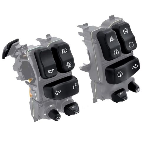 Plastic Motorcycle Switch Housing Button Caps Hand Control Switch Buttom Covers Fit for Harley Touring Electra Glide Street Glide Road King Ultra Limited FLHT FLHX FLHR 2014-2023 in Saudi Arabia