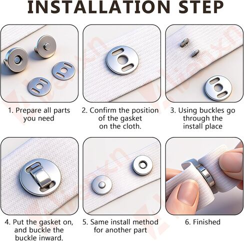 44 Sets 18mm 4 Color Magnetic Buttons, Clasps Snaps Fastener DIY Craft Sewing Buttons Knitting Buttons Sets, Magnetic Snaps for Sewing, Purses, Craft, Bags, Totes, Clothes and Leather Q-115 in Saudi Arabia