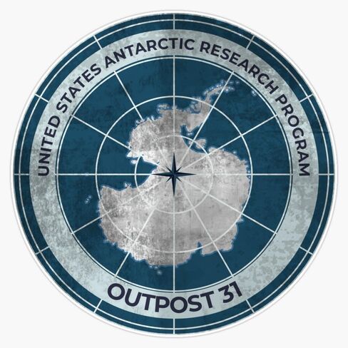 MAGNET The Thing - Outpost 31 Badge - ملصق فينيل مغناطيسي متعثر 5 بوصات in Kuwait