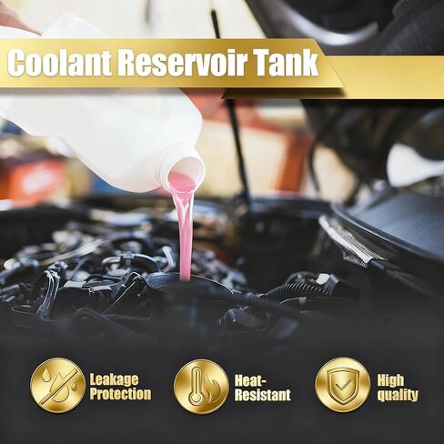 603-630 Engine Coolant Overflow Recovery Tank, White Plastic, Compatible with for Grand Cherokee, Dodge Durango2011-2021,Replace OEM:68080551AA, 68251851AA,5165708AA,2 Years Warranty in Saudi Arabia