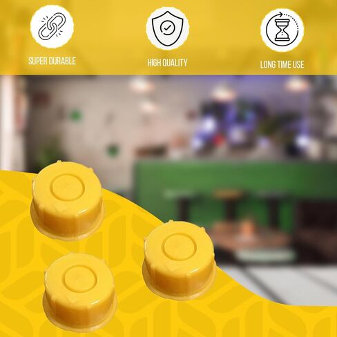 KPKOOL Products Gas Can Spout Cap - Yellow Self Venting Durable Fuel Can Spout Cap - Fits #900302 #900092 #900094 - Pack of 4 in Saudi Arabia