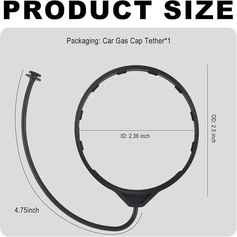 Car Gas Cap Tether,OEM 17670-T3W-A01/17670TR0A11 Cars Gas Cap Cord Compatible with Honda Civic Acura MDX,Anti-lost Cars Fuel Caps Tether Replacement Car Accessories in Saudi Arabia