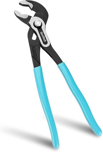 DURATECH 10-Inch Water Pump Pliers, Quick-Adjust Groove Joint with V-Jaw Design, Tongue-and-Groove Pliers, Premium CR-V Steel, Comfort Grip for Plumbing, DIY & Home Use in Kuwait