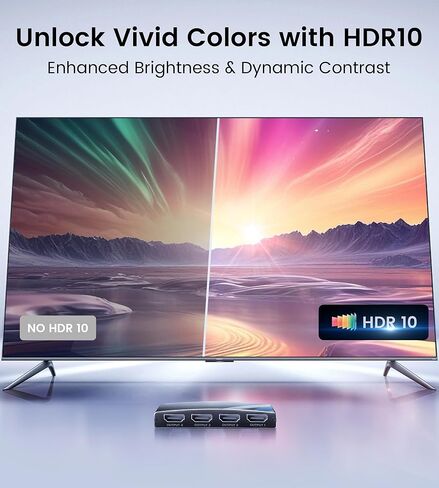 NEWCARE HDMI Splitter 1 in 3 Out with HDMI Cable, 3 Way HDMI Splitter 4K Mirror/Duplicate Full HD Screen, 1 to 3 HDMI Splitter Support 2Kx4K@30Hz, 1080P, HDR for PS3/4/5, HDTV, Projector in Saudi Arabia