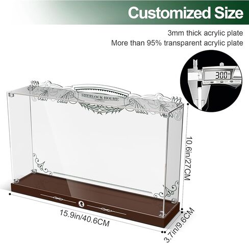 Acrylic Display Case Compatible with Lego Sherlock Holmes Book Nook, Dust-Proof Protective Showcase Box for Lego 10351(Only Case - Model Not Included) in Saudi Arabia