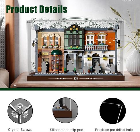 Acrylic Display Case Compatible with Lego Sherlock Holmes Book Nook, Dust-Proof Protective Showcase Box for Lego 10351(Only Case - Model Not Included) in Saudi Arabia
