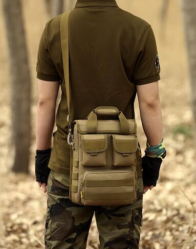 Tactical Messenger Bag Men MOLLE Sling Shoulder Pack Briefcase Gear Handbags Utility Carry Satchel in Saudi Arabia
