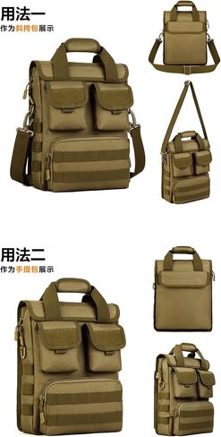 Tactical Messenger Bag Men MOLLE Sling Shoulder Pack Briefcase Gear Handbags Utility Carry Satchel in Saudi Arabia