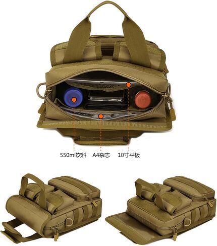 Tactical Messenger Bag Men MOLLE Sling Shoulder Pack Briefcase Gear Handbags Utility Carry Satchel in Saudi Arabia