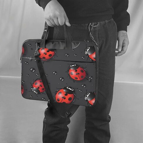 Ladybugs Laptop Shoulder Bag for Women, Ladybugs Laptop Sleeve Case Durable Computer Bag in Saudi Arabia