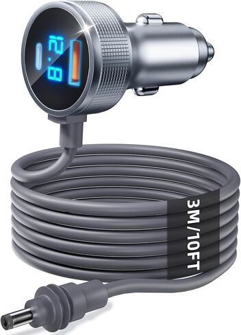 Starlink Mini Cable, 3-in-1 Starlink Mini Car Adapter with 10FT DC Power Cord, 12-48V Cigarette Lighter USB-C PD 45W and USB-A QC 18W Fast Charging Ports for Cars, SUVs, Trucks & RVs in Saudi Arabia
