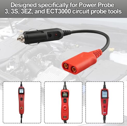 PPTK0026 Cigarette Power Port Adapter for Power Probe 3/3S/3Ez/ECT3000 Power Circuit Probe Tool Accessories. in Saudi Arabia
