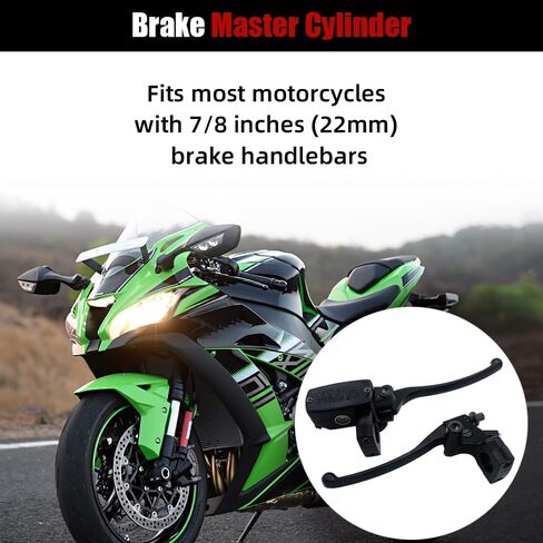 7/8" 22mm Handlebar Brake Master Cylinder Lever Fits for Yamaha Fits for Honda Hydraulic Motorcycles Clutch Brake Left & Right Set in Saudi Arabia