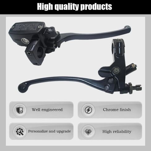 7/8" 22mm Handlebar Brake Master Cylinder Lever Fits for Yamaha Fits for Honda Hydraulic Motorcycles Clutch Brake Left & Right Set in Saudi Arabia