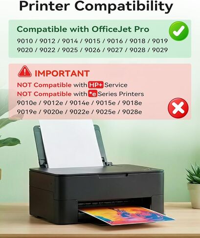 استبدال EaseFusion 962XL لحزمة التحرير والسرد لخراطيش الحبر HP 962XL HP962XL HP962 تعمل مع طابعات HP OfficeJet Pro 9010 9015 9018 9020 9025 (أسود/أصفر/سماوي/أرجواني، 4 عبوات) in Kuwait