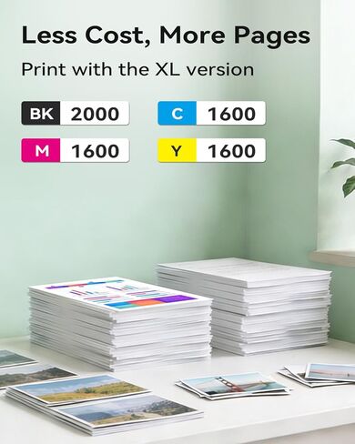 استبدال EaseFusion 962XL لحزمة التحرير والسرد لخراطيش الحبر HP 962XL HP962XL HP962 تعمل مع طابعات HP OfficeJet Pro 9010 9015 9018 9020 9025 (أسود/أصفر/سماوي/أرجواني، 4 عبوات) in Kuwait
