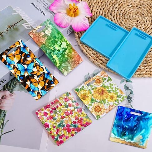 Badge Buddy Mold, Silicone Badge Reel Molds for Resin, Rectangle Resin Mold for Epoxy Resin in Saudi Arabia