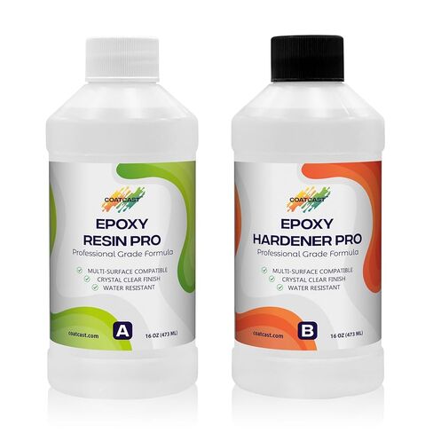 Epoxy Resin Pro 32 Oz Kit – Clear High-Gloss Finish for Coating Wood, Concrete, Stone & More | Strong, Durable, Self-Leveling | Perfect for Arts & Crafts, Table Tops & More! in Saudi Arabia