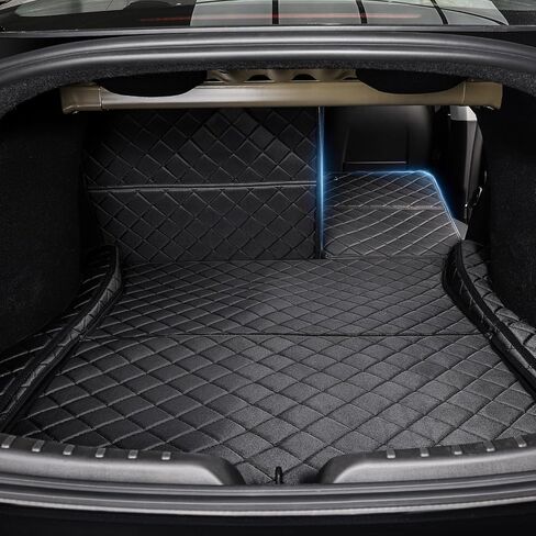 for Tesla Model 3 Highland Trunk Pet Mat Waterproof PU Leather Cargo Liner for Dogs Rear Seat Cover for Tesla Model 3 2024 Version in Saudi Arabia