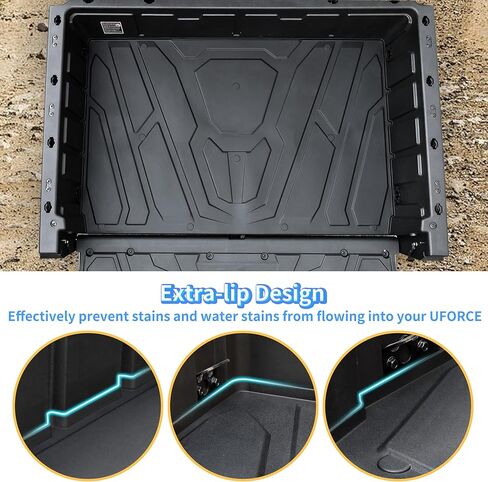 Cargo Bed Mat ‎for UFORCE 1000/1000 XL 19-25, TPE Rear Cargo Bed Mat Full Bed Floor Mats All Weather Protector Slush Liner ‎for CFMOTO UFORCE 1000/1000 XL 2019-2025 Accessories in Kuwait