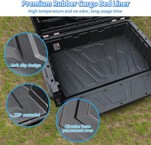 Cargo Bed Mat ‎for UFORCE 1000/1000 XL 19-25, TPE Rear Cargo Bed Mat Full Bed Floor Mats All Weather Protector Slush Liner ‎for CFMOTO UFORCE 1000/1000 XL 2019-2025 Accessories in Kuwait