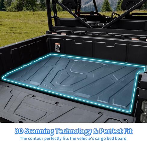 Cargo Bed Mat ‎for UFORCE 1000/1000 XL 19-25, TPE Rear Cargo Bed Mat Full Bed Floor Mats All Weather Protector Slush Liner ‎for CFMOTO UFORCE 1000/1000 XL 2019-2025 Accessories in Kuwait